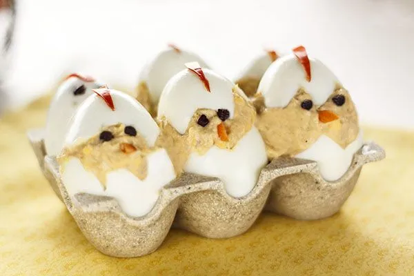 Huevos rellenos de Pascua. Recetas de Pascua