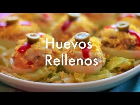 Huevos rellenos - Recetas de cocina fácil - YouTube