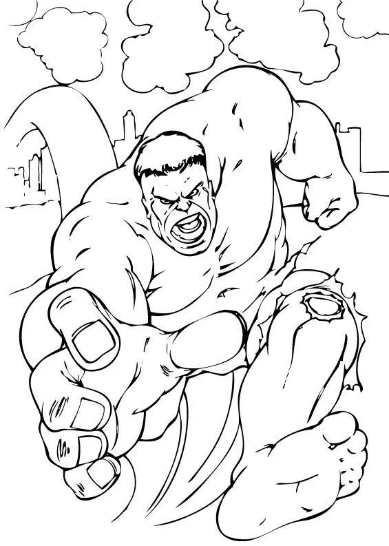 Dibujos de Hulk para colorear, El Increíble Hulk para imprimir