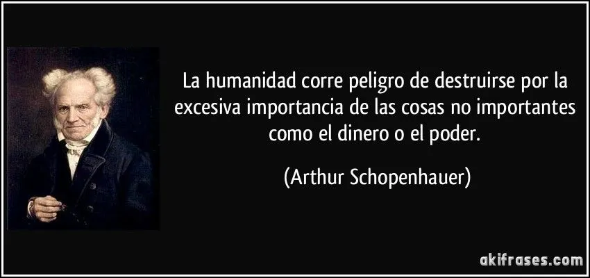 La humanidad corre peligro de destruirse por la excesiva... La humanidad corre peligro de destruirse por la excesiva...