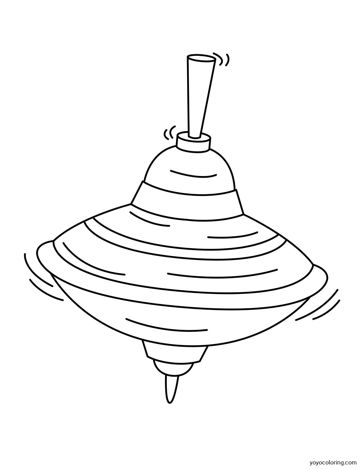 Humming top Coloring Pages ᗎ Plantilla de pintura imprimible