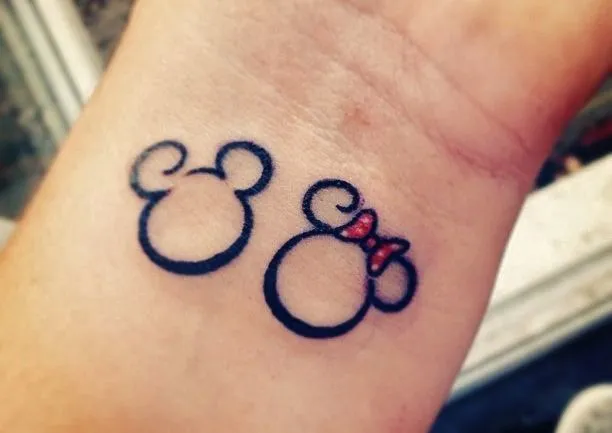 I'm addicted to Mickey and Minnie, and this is one of the tattoo ...