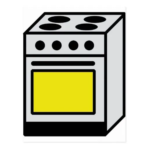 icono de la estufa del horno de la cocina postal | Zazzle
