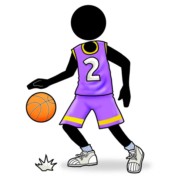Icono de jugador de baloncesto — Foto stock © twinkieartcat #3637470