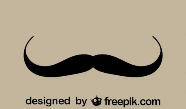 Icono negro de bigote | Descargar Vectores gratis