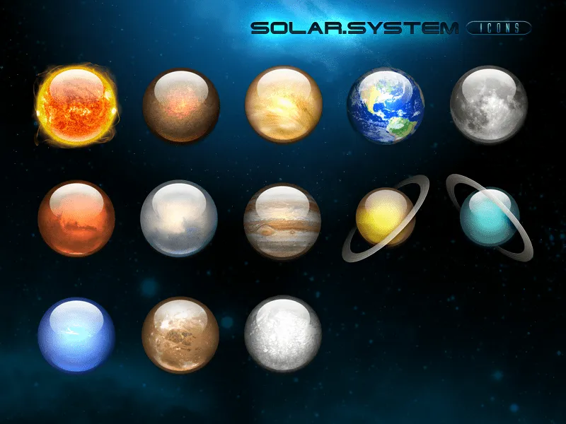 Íconos del sistema solar para descargar | SantiagoSoul