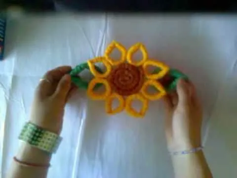 IDEA : Flores : Girasoles corrugados / Adorno Primavera - YouTube