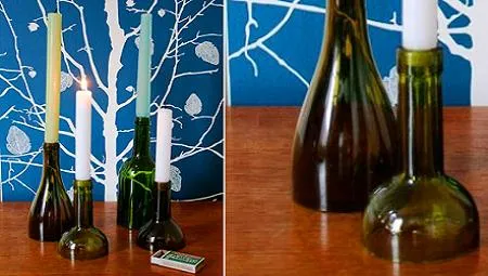 Una buena idea para reciclar botellas de vidrio | viviendo en la ...