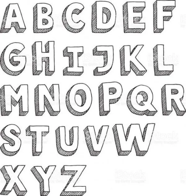 7 ideas de abecedario en letra bonita