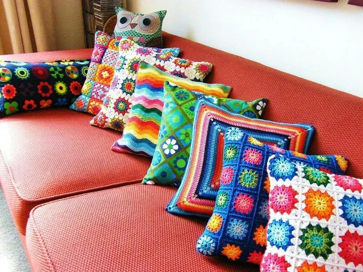 Ideas de Cojines crochet | Deco | Pinterest | Crochet and Ideas