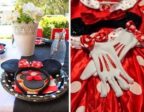Decoración de mesa para fiesta de Minnie roja - Imagui