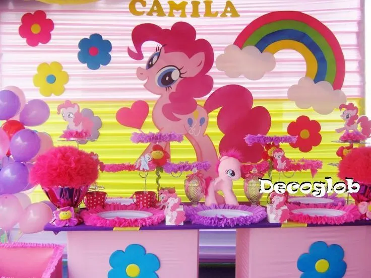 My Little Pony party decorations | Ideas para el Cumpleaños nro.2 ...