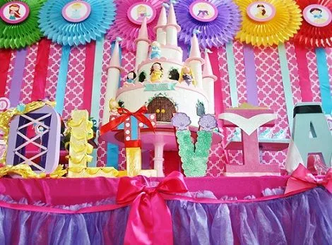 ideas para un cumpleaños de princesas disney | Cumple maite 5 ...