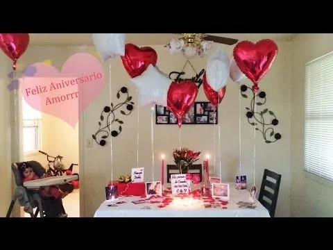 ideas de decoracion para aniversario,cena romantica,etc - YouTube