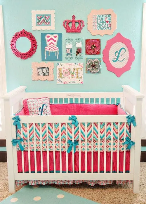 Ideas decoración bebés azul y rosa | Decoideas.Net