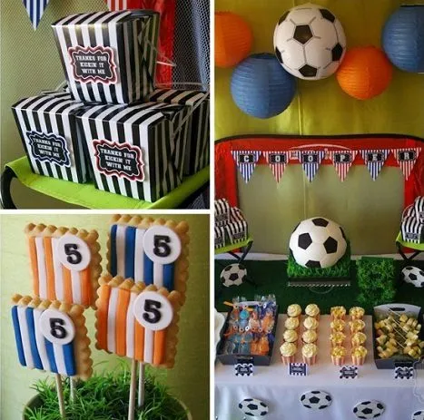 Fiestas infantiles decoración de futbol - Imagui
