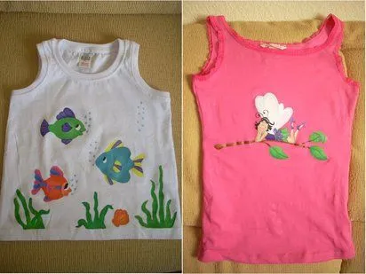 Ideas para decorar camisetas infantiles - Imagui