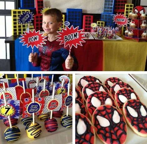 Decoraciónes de spiderman para fiestas infantiles - Imagui