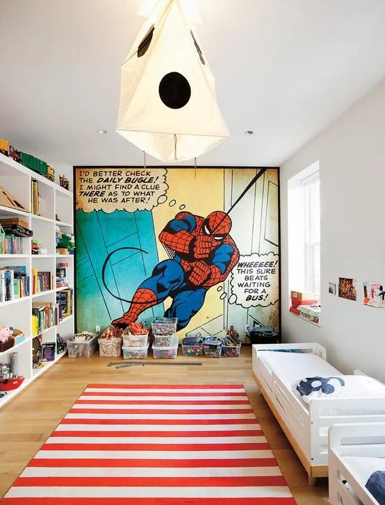 Ideas para decorar un dormitorio de Spiderman — Habitaciones Tematicas