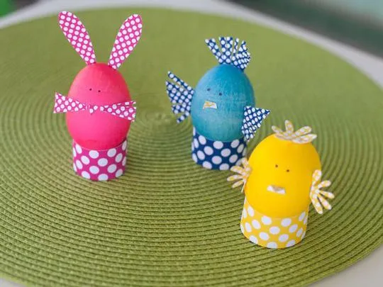 Huevos decorados como niña - Imagui
