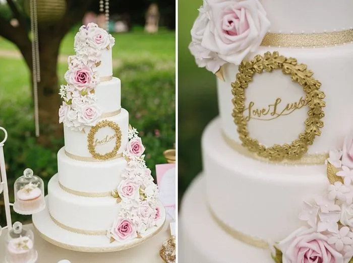 Ideas para decorar la mesa de la torta de bodas