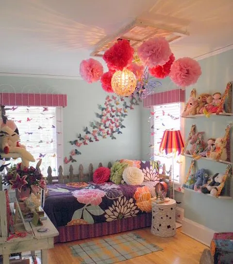 Ideas para decorar con Pompones de seda. - Muebles y decoración ... Ideas para decorar con Pompones de seda. - Muebles y decoración ...