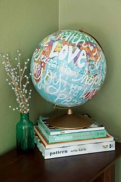 Ideas DIY para reutilizar, decorar o reciclar un globo terráqueo ...