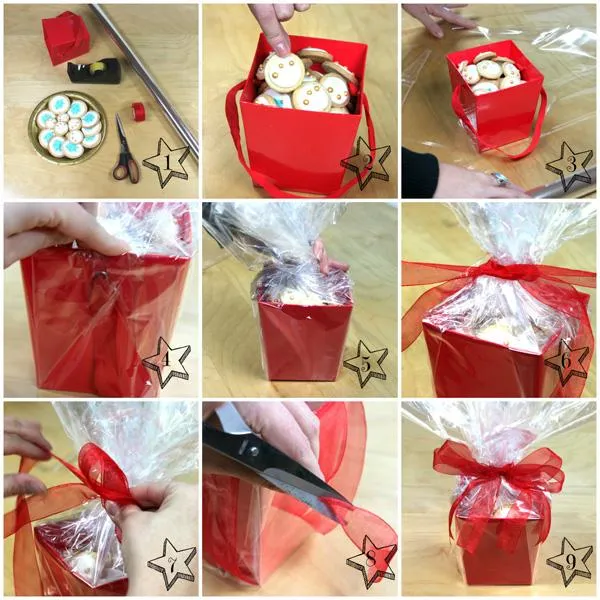 Ideas para envolver regalos: cómo presentar galletas de Navidad ...
