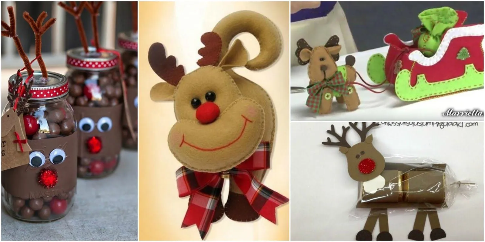 8 Ideas espectaculares con moldes para hacer renos navideños ~ lodijoella