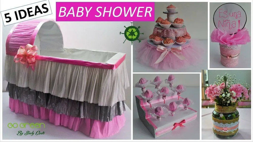 5 ideas fáciles y económicas para decorar un Baby Shower de niña |  Manualidades
