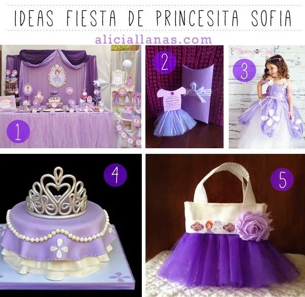 Ideas para una fiesta de Princesita Sofia ~ www.