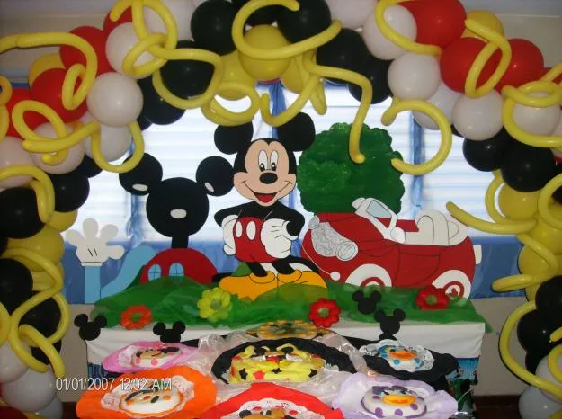 Adornos de cumpleaños de Mickey Mouse bebe - Imagui