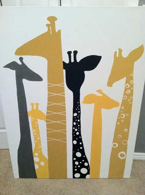 Cuadros infantiles con jirafas - Imagui