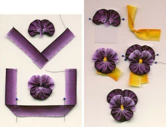 Ideas para el hogar: Paso a paso flores de tela simples costuras ...