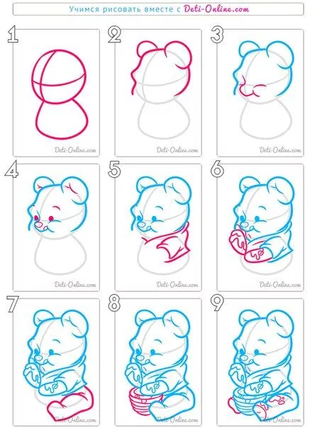 Ideas para el hogar: Plantillas didácticas : Cómo dibujar Winnie ... Ideas para el hogar: Plantillas didácticas : Cómo dibujar Winnie ...