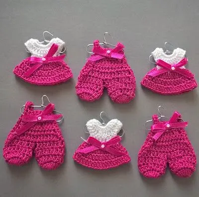 Ideas para el hogar: Tutorial: recuerdos de baby shower a crochet