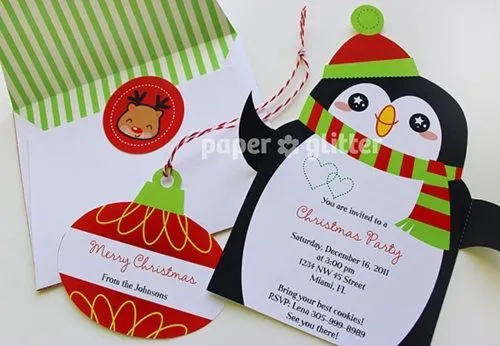 Ideas imprimibles para decorar e invitar en Navidad | Fiestas ... Ideas imprimibles para decorar e invitar en Navidad | Fiestas ...