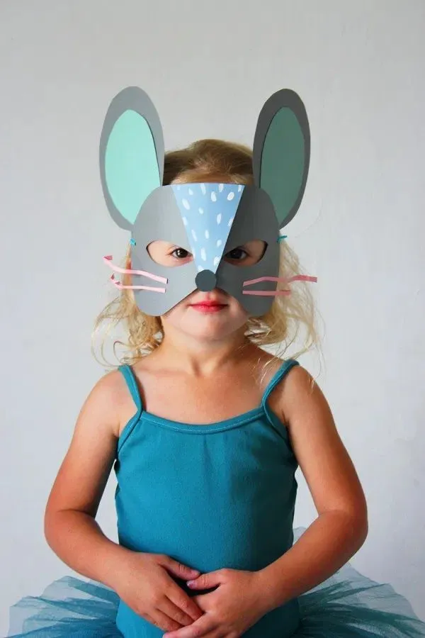 Ideas para hacer una máscara de ratón - Colorear dibujos infantiles