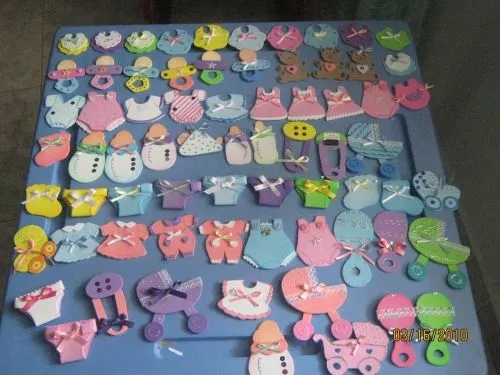 Patrones para recuerdos para baby shower niño en foami - Imagui
