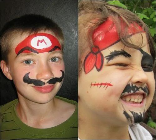Ideas para pintar caras de fiesta | Cumpleaños niños | Pinterest