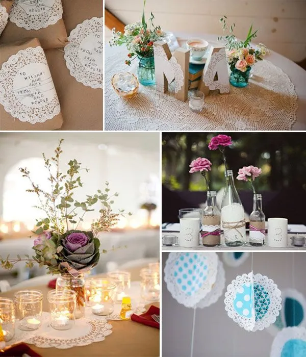 Ideas súper chulas con blondas de papel para las bodas | Atelier ...