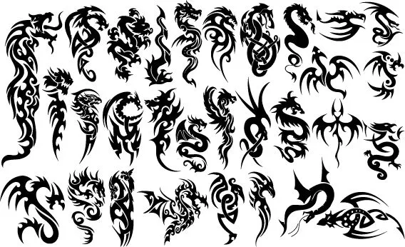 Ideas para tu tattoo: Varios diseños de dragones