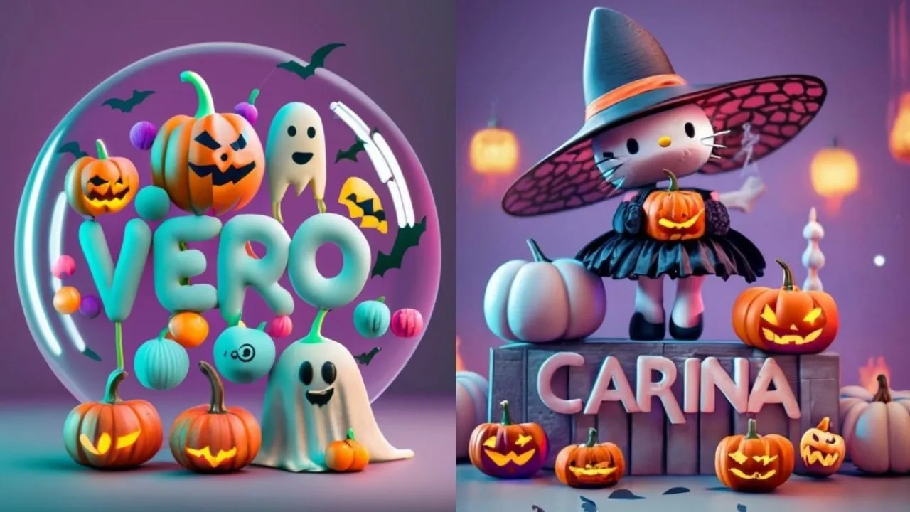 Ideogram AI: Cómo crear nombres 3D de Halloween para mujer con la app |  Heraldo de México Oaxaca