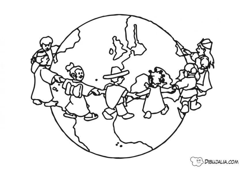 Igualdad culturas de nuestro mundo - Dibujo #428 - Dibujalia - Dibujos para  Colorear y Recursos Educativos