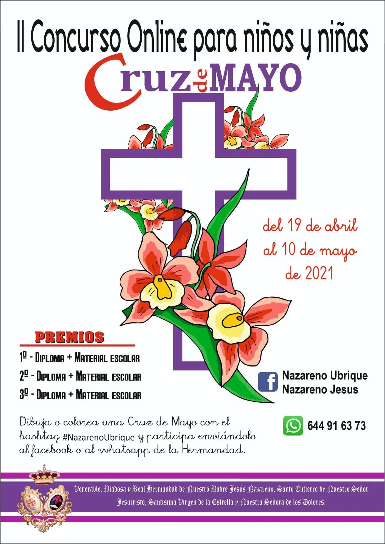 II CONCURSO DE DIBUJO «CRUZ DE MAYO 2021» | Nazareno Ubrique