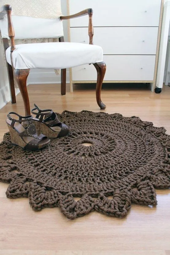 iKnitts: Patron para tejer un alfombra a crochet