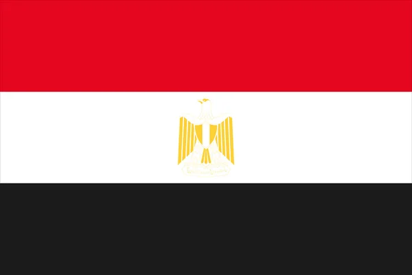 ilustra el dibujo de la bandera de Egipto — Foto stock ...