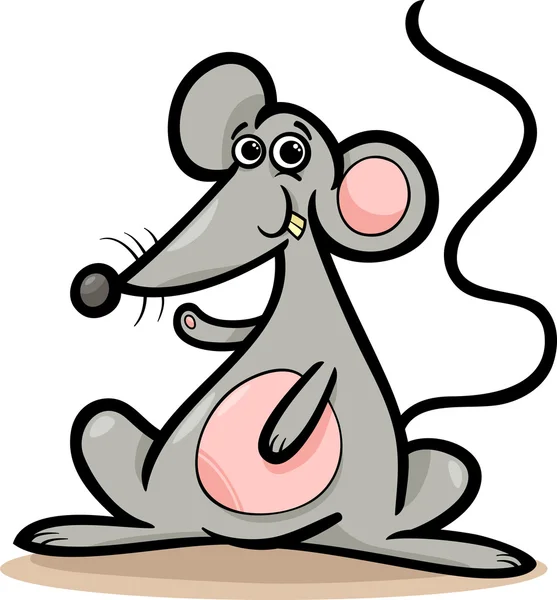 Ilustración de animales de dibujos animados del ratón o la rata ...