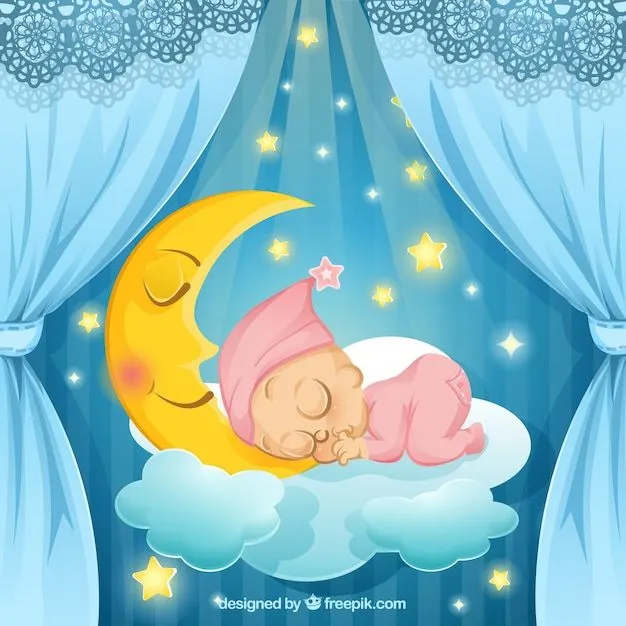 Ilustración de bebé durmiendo | Descargar Vectores gratis