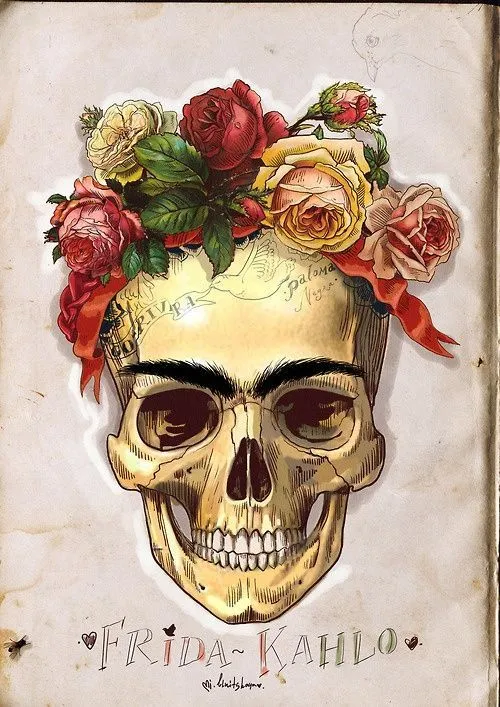Ilustracion #frida #skull | Calaveras mexicanas - Skull ...
